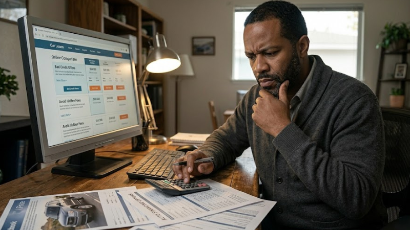 How to Compare Auto Financing Quotes Online with Bad Credit