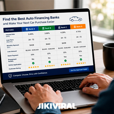 Compare auto financing banks lenders